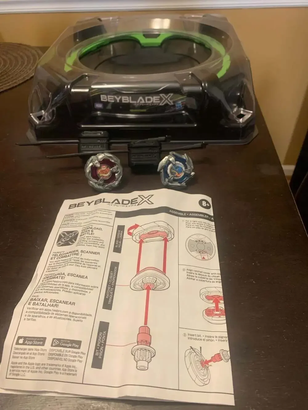 Beyblade X Xtreme Battle Set with Beystadium Arena 4-60R and 3-60T